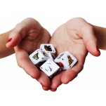 6 Dados Lenormand + Saquinho + Livreto com significado inspirado no baralho cigano