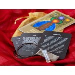Kit Oráculo de Mãe Cacau 28 cartas lindamente criadas  + Emanador de Frequência de Mãe Cacau + Porta-emanador + Saquinho