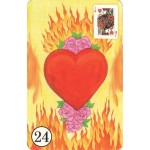 Coração Cigano Baralho Tarô inspirado no povo cigano deck com 36 Cartas e livreto