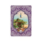 Zahra Lenormand Baralho Tarô Cigano deck com 40 cartas estilo vintage oriental e livreto explicativo
