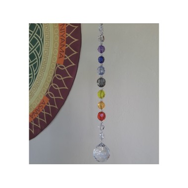 Suncatcher - Apanhador De Sol - Fio De Luz Dos 7 Chakras (tamanho P)