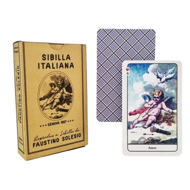 Sibilla Italiana Faustino Solesio (caixinha Com 52 Cartas)
