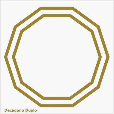 Placa Radiônica - Decágono Duplo