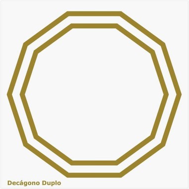 Placa Radiônica - Decágono Duplo