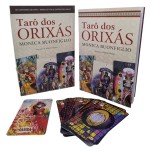 Tarô dos Orixás deck com 22 cartas e livro