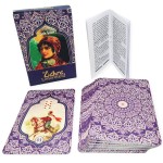 Zahra Lenormand Baralho Tarô Cigano deck com 40 cartas estilo vintage oriental e livreto explicativo