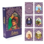 Zahra Lenormand Baralho Tarô Cigano deck com 40 cartas estilo vintage oriental e livreto explicativo
