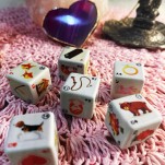 6 Dados Lenormand ciganos Dadomancia kit saquinho manual