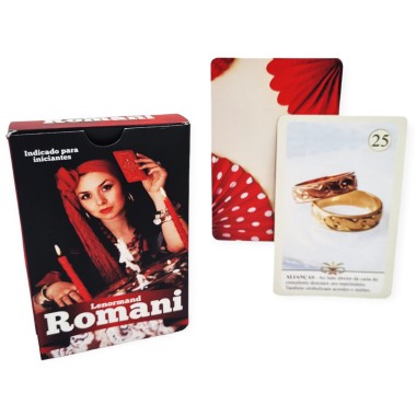 Romani Lenormand baralho dedicado ao povo cigano 36 Cartas