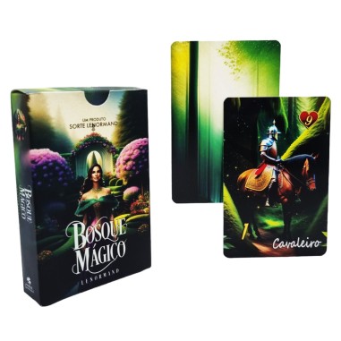 Bosque Mágico Lenormand Baralho Tarô Cigano deck com 36 cartas