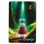 Bosque Mágico Lenormand Baralho Tarô Cigano deck com 36 cartas