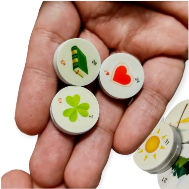 Runas Lenormand 36 Pecinhas + Saquinho + Livreto inspirado no Baralho Tarô Cigano