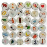 Runas Lenormand 36 Pecinhas + Saquinho + Livreto inspirado no Baralho Tarô Cigano