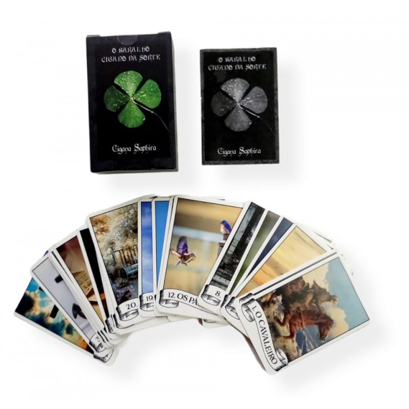 Baralho Cigana da Sorte - Tarot Cigano - 36 Cartas com folheto