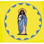 Toalha para tarô, oráculos - modelo Santa Sara Kali 70 cm