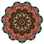 Tapete Mini Mandala Colorido