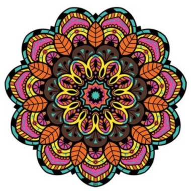 Tapete Mini Mandala Colorido Tapete Mini Mandala Colorido