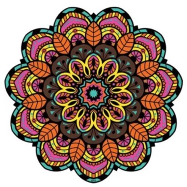 Tapete Mini Mandala Colorido