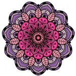 Tapete Mini Mandala Rosa