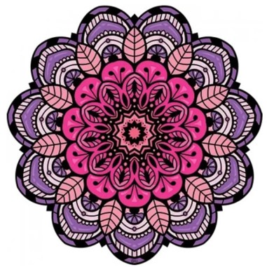 Tapete Mini Mandala Rosa