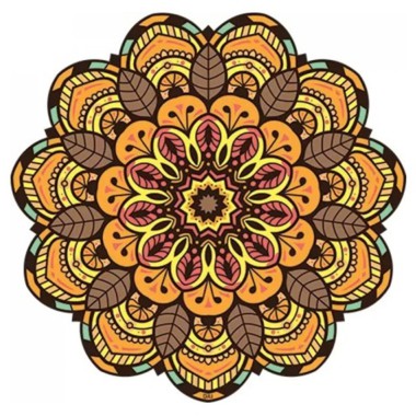 Tapete Mini Mandala Laranja Tapete Mini Mandala Laranja