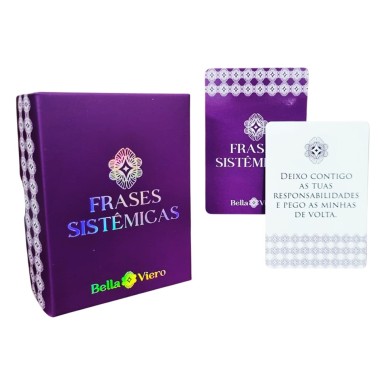 Oráculo Frases Sistêmicas deck 70 cartas Constelação familiar