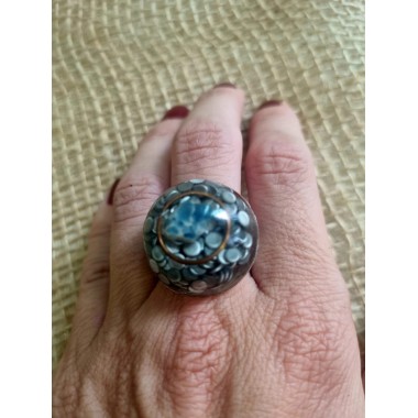 Orgonite Anel - Metabólico emagrescimento - Apatira azul