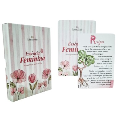 Oráculo Essência Feminina 30 cartas plastificadas