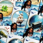 Odoya Iemanjá Lenormand Baralho Cigano 36 cartas + Livreto