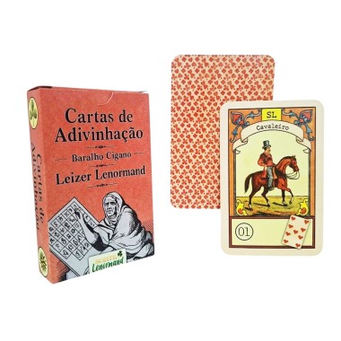 Cartas de Adivinhação Leizer Lenormand - Baralho Cigano Clássico