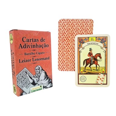Cartas de Adivinhação Leizer Lenormand - Baralho Cigano Clássico