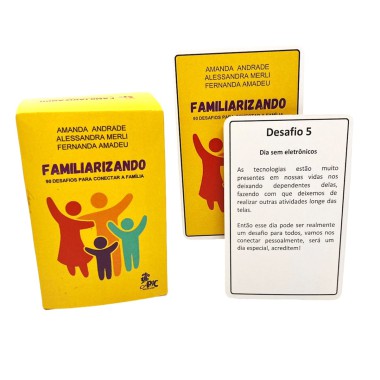 Familiarizando 90 desafios para conectar a família 90 Cartas Familiarizando 90 desafios para conectar a família 90 Cartas